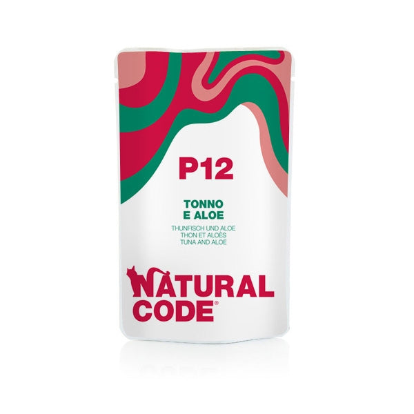 Natural Code P12 Tonno e Aloe Umido Gatto 70 Gr Natural Code P12 Tonno e Aloe Umido Gatto 70 Gr